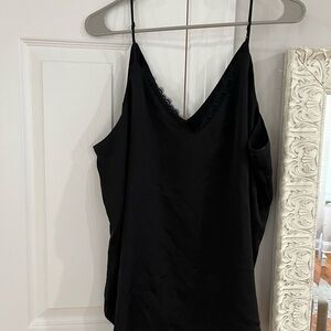 Express Black Lace Trim Camisole